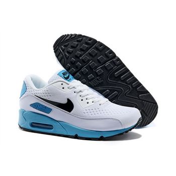 Nike Air Max 90 Premium Em Unisex White Blue Running Shoes Discount Code